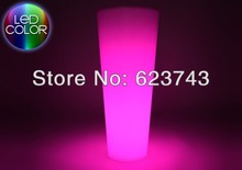 
light UP vase LED rechargeable Glowing LED flower pot Remote color changing RGB led flower pot