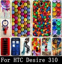Htc Desire, принт Paintbox гепард баллон девочка для 310 чехол, живопись жёсткая пк телефон чехол чехол для 310 D310W кожи