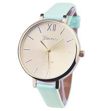 Newly Design 1PC Women Girl Slim Band PU Leather Quartz Wrist Watch Dec16