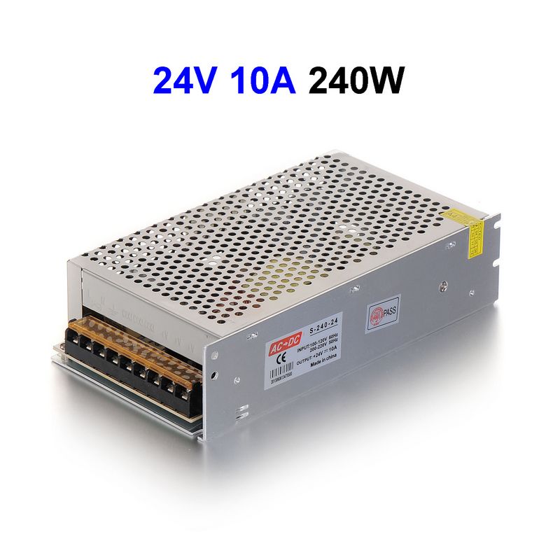 AC110/220V To DC24V 10A 240W Switching Power Supply Driver Transformer For LED Strip LED Controller LED Display