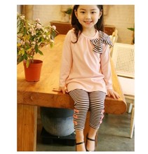 New 2015 autumn children clothing suits girls clothing set child cotton sportswear set girl casual suit