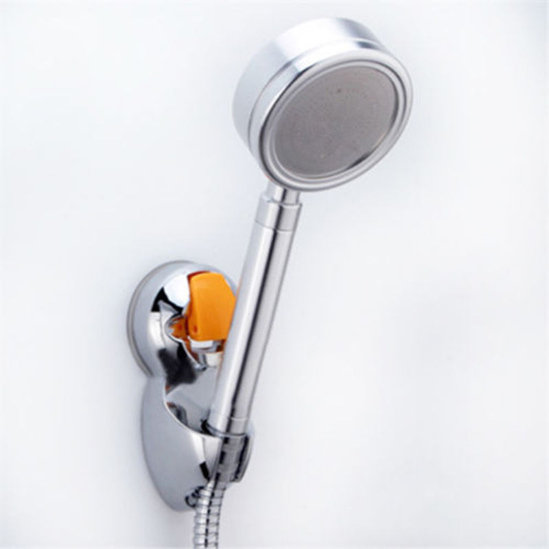 High Quality New Practical Adjustable Shower Elegant Sucker Stand Bracket Holder For Bathroom Siver And Yellow Color