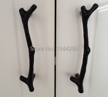 Branch Twig Black Handle C.C.:96mm,Length:121mm Home Hardware Door Cabinet Drawer Pulls