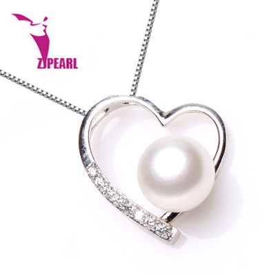 ZJPEARL fashion design Natural Pearl Pendant ,100% Freshwater Pearl,Pendant necklace with 925 Silver,gift for women