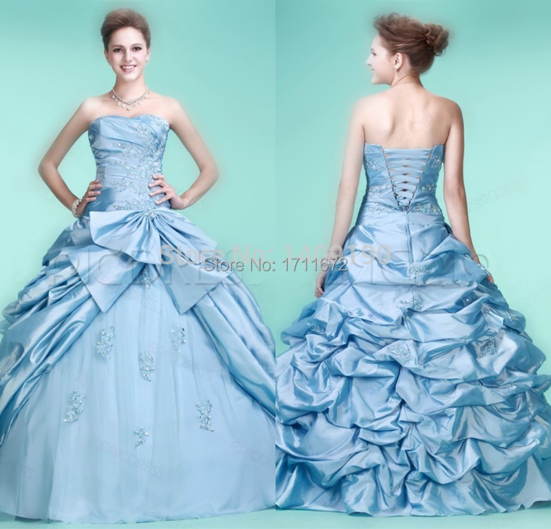 light blue quinceanera dresses