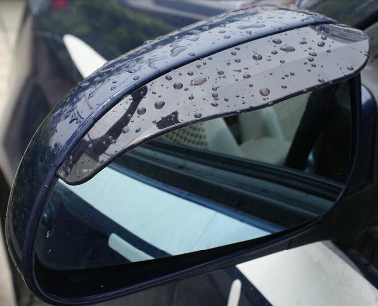2 pieces lot universal Car Rear View mirror Rain Shield Flexible Guard car sticker styling