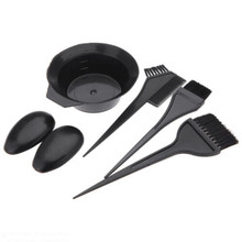 5pcs/set Hair Color Dye Tint with Hair Brushes Bowl Combo Hair Tools Hot 2016 New