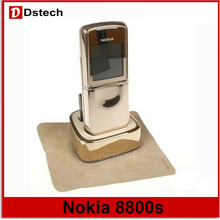 Original Nokia 8800 sirocco 128MB phones unlocked 8800S russian Keyboard language+ Desktop Charger+Case free Refurbished