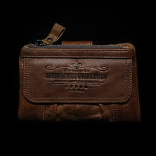 100% First Layer Genuine Leather Men Short Wallet Vintage Style Wallets For Men Portefeuilles High Quality Men’s Wallets Free