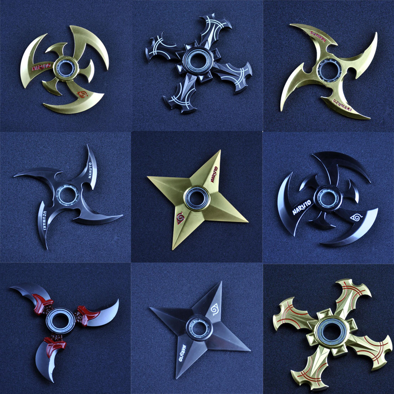 Shuriken Turn darts Fidgets Cubes Spinner Toy Rotary Tri-spinner 