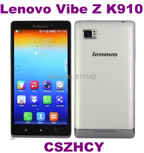 5pcs/lot Original Lenovo VIBE Z K910 Unlocked Dual Sim 16GB Rom Quad Core 5.5 IPS 3050mAh Cell phone Free shinpping