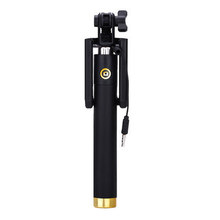 Extendable Self Selfie Stick Monopod tripod Audio cable wired Palo Selfie Stick Tripods take photos for IOS Android phone