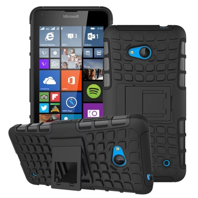 For Microsoft Nokia Lumia 640 Case Hybrid TPU PC 2 In 1 Hard Armor Shockproof With