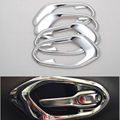4x Chrome Inner Interior Side Door Handle Cover Bowl Fit For CHEROKEE 2014 2015 Car Styling