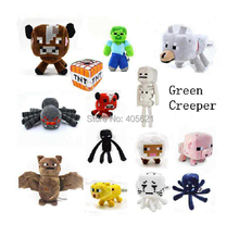 16-26cm My World Minecraft Zombie Ghost Doll Wolf Ocelot Stuffed Animals JJ Strange Sheep 15 style Plush Toys