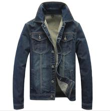 Hot Sale 2015 New Autumn Winter Men’s Clothing Coat Fashion Brand Slim Fit Single Breasted Denim Jackets Plus Size Free Shipping