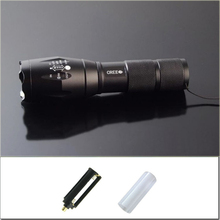 ultrafire cree XML T6 3800 lumen 5 modes 500 meters led flashlight torch waterproof shocker lanterna