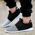 cheap free shipping air mesh fabric mens loafers Fashion patchwork leisure canvas shoes for man cool