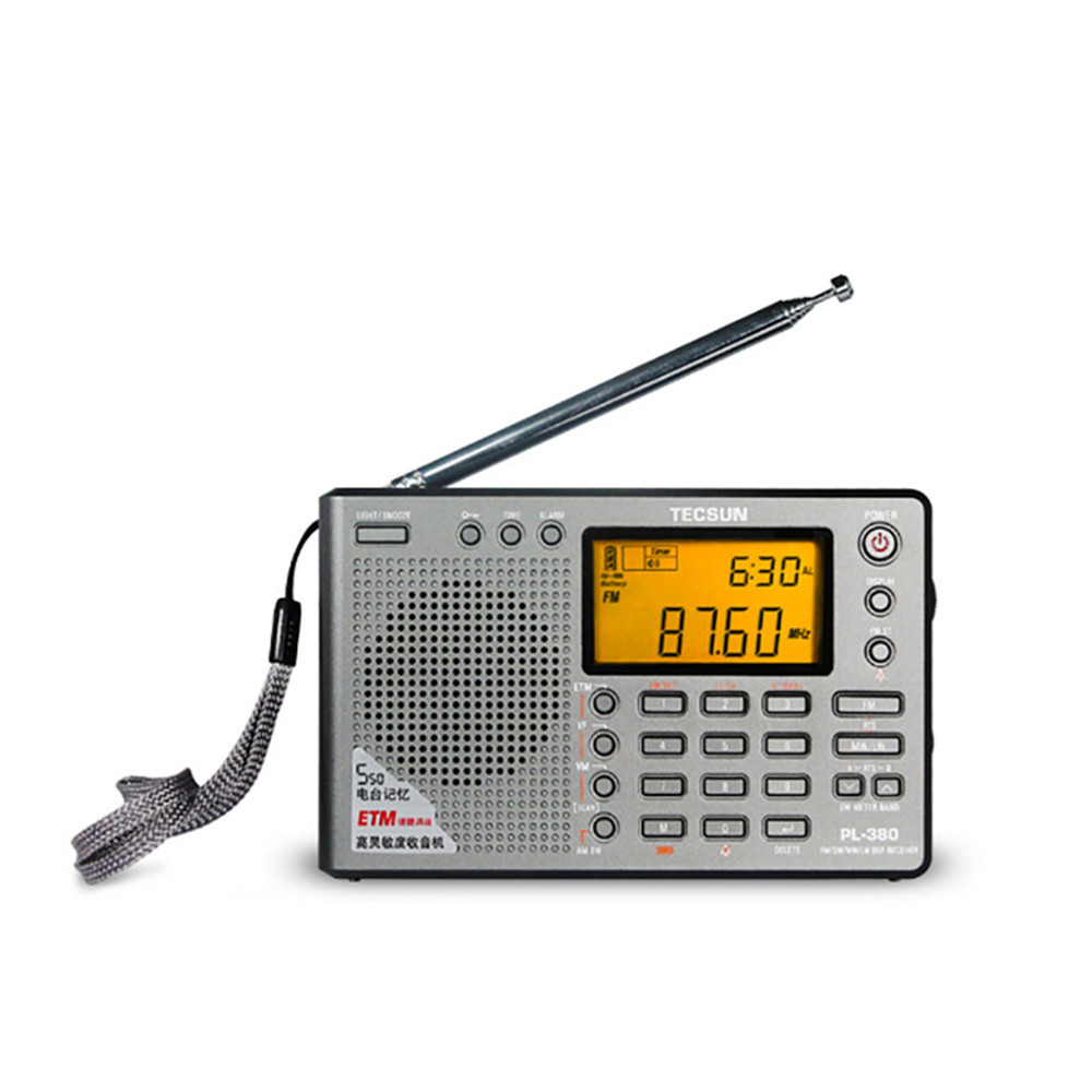 Tecsun LCD Display Radio Digital Portable Radio FM Stereo Receiver Monitor