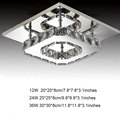 Modern LED Ceiling light Square Crystal Lustre Luminarias Para Sala led lamps for home aisle corridor