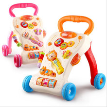 Lion Cartoon Walker Stroller Multifunctional Baby Music Walker Kids Toddler Stroller Lions Trolley Children Toys 1-3 Years Old