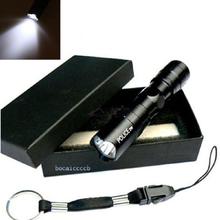 Free Shipping 3W Mini LED Waterproof Flashlight Torch Handy Light Lamp Hunting Keychain