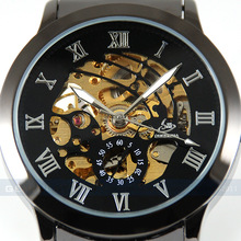luxury top quality men s skeleton wristwatch military watches Free shipping