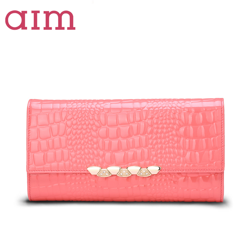 MS AIM wallet female long Korean fashion 2015 new crocodile leather hand bag mobile phone bag