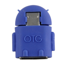 Android Robot Shape Micro Mini USB OTG Adapter Cable For Tablet PC MP3 MP4 smart Phone