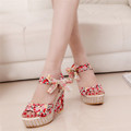 Women Shoes Sandals Flip Flops Zapatos mujer Super Sweet High Heel Wedge Heel Summer Sandals Sweet