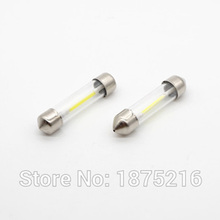 2pcs Car Interior Led 41mm C5W C10W cob DC12V Dome Festoon Light Pure White Error Free LED Light For Car Led Lamp free shippping