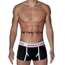 3pcs/lot 2015 Men Underwear Andrew Christian Male Boxers U Convex Pouch Sexy Modal Underpants S M L XL Free Shipping For ok