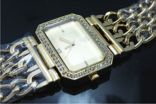 Classic Luxury Gold Plated Mesh belt Quartz Dress Watches For Women Fashion Casual Watch 2015 New