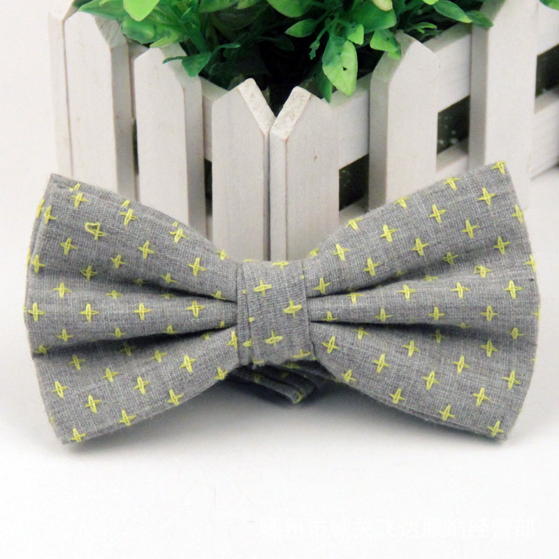 New 2015 Men s Bow Tie British Style Cotton Bowtie for Men Casual Gravata Borboleta of