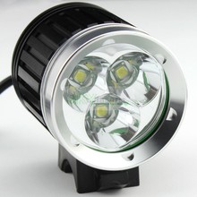 4000 Lumens 3x CREE XM-L T6 LED Headlight 3T6 Headlamp Bicycle Bike Light Waterproof Flashlight+Battery Pack Free Shipping