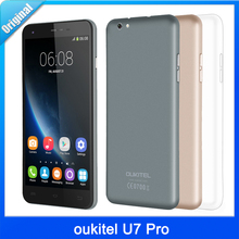Original oukitel U7 Pro 5.5”Android 5.1 3G Smartphone MT6580 Quad Core 1.3GHz ROM 8GB RAM 1GB Dual SIM 2500mAh 13.0MP Camera