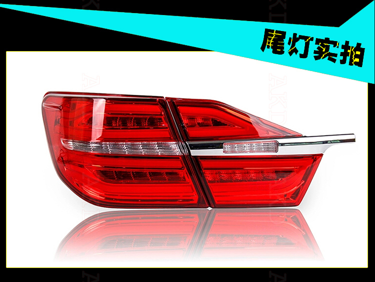 AKD Car Styling Camry V55 LED Tail Light New Camry Tail Lights 2015 Toyota Camry Rear Trunk Lamp DRL+Turn Signal+Reverse+Brake