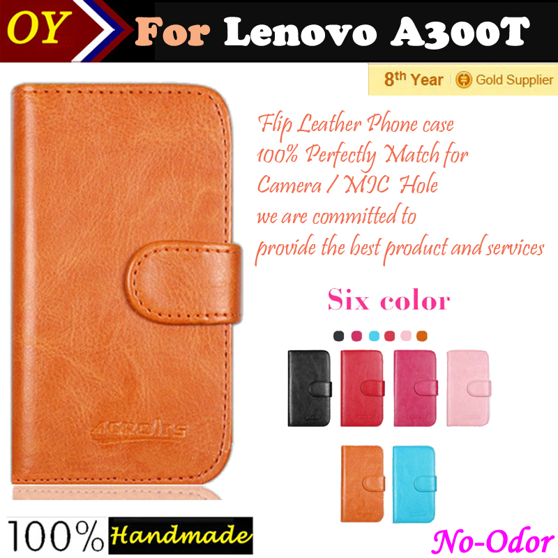 Lenovo A300T Case 6 Colors Top Dedicated Customize Flip Crazy Horse Leather Anti slid Smartphone Cover