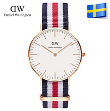 2015 Brand Daniel Wellington Popular Casual Watch DW Silver Dress Watches Women Men Nylon Rose Gold Sport Quartz Wristwatches