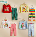 Wholesale 2017 Christmas clothes set children stripe suit set long sleeve T shirt pants 2 pieces