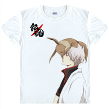 Gintama T-shirts kawaii Japanese Anime t-shirt Manga Shirt Cute Cartoon Silver Soul Gin Tama Cosplay shirts 40244441291 tee 354
