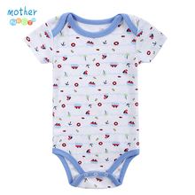 Retail 0-1yrs Newborn Short-Sleeved Baby Infant Cartoon Bodysuits Summer Baby Boys Girls Body Sleepwear jumpsuits Clothing