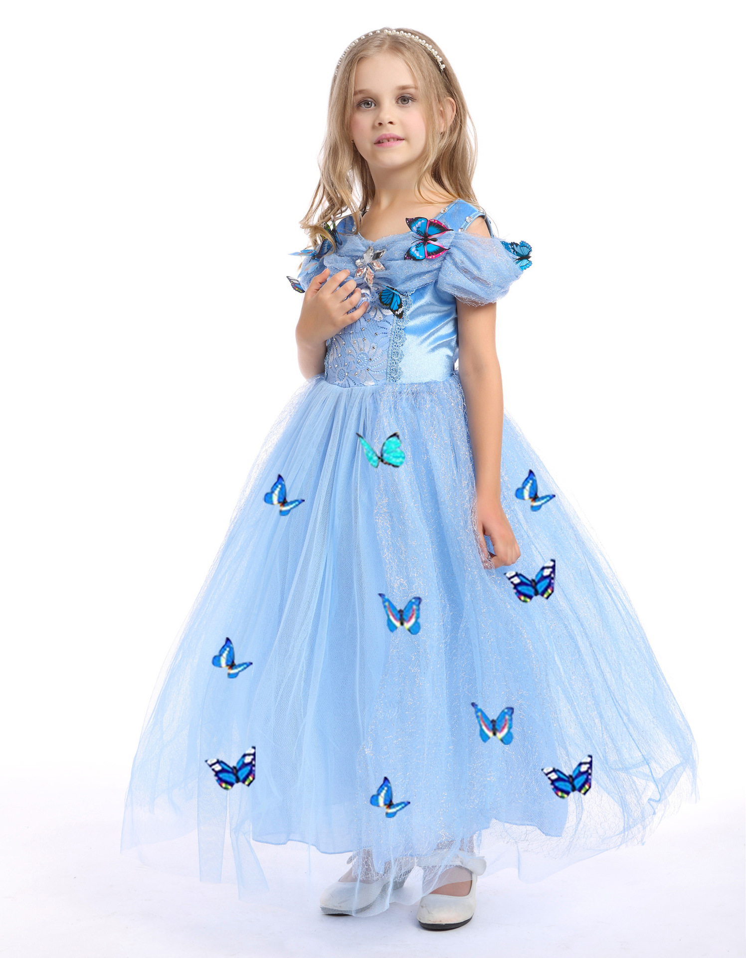 Baby Kids Kid Children Child Cosplay Costume Princess Cinderella