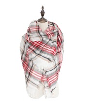 2016 Winter New Stylish Designer Versatile Tartan Fringe Colorful Woman Scarf Comfortable Wool Plaid Shawl Free Shipping