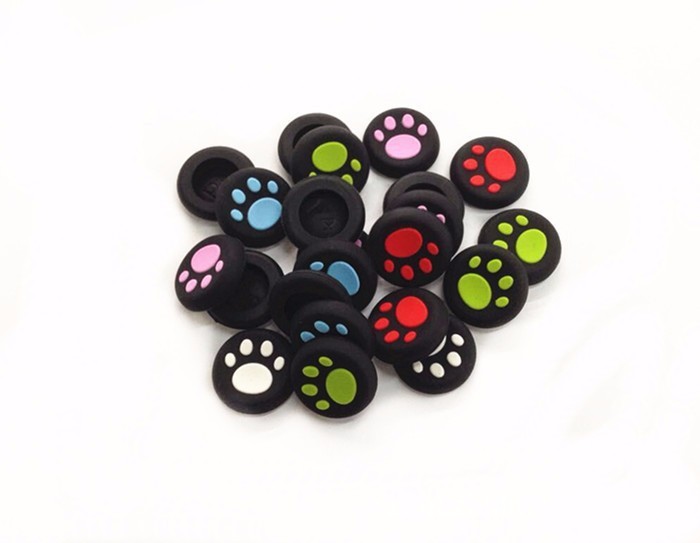 8PCS-4pairs-Cute-Silicone-Analog-Thumbstick-Cover-Case-Joystick-Thumb-Grips-cap-Protect-Cat-Paw-For