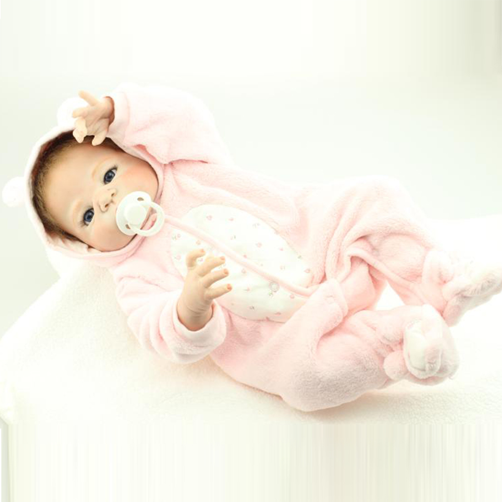 58cm full silicone reborn dolls baby alive boy lifelike newborn girl babies doll reborn for child bath shower bedtime play toy