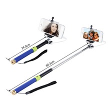 100 Brand New Fashionable Extendable Handheld Monopod With 3 5mm Audio Cable Control Perfect For IOS