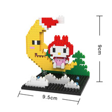 BOB 9537 Japanese Anime Series Hello Kitty Moon Kitty Educational Diamond Bricks Minifigures Building Block Best Toys