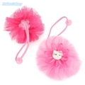 2pcs lot Hello Kitty Hair Bands For Children Cute Lace Floral Hair Ropes Ponytail Holder Ties