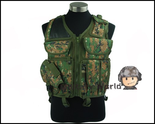 SWAT Tactical Military Vest CS Field Wargame Cosplay  Field Equipment Protective Vest Many Pocket High End Quality Tactical Vest